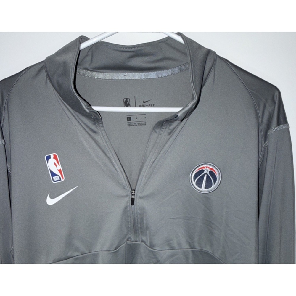 Nike NBA Washington Wizards Gray Dri-FIT‎ Jacket Basketball Sz L